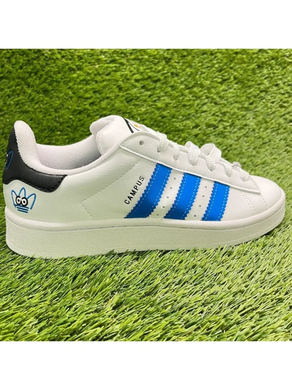 Adidas Campus 00s James Jarvis Boys Size 6.5Y White Blue Athletic Shoes Sneakers